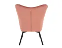 Мягкое кресло бархатное SIGNAL CARMEN Velvet, античный розовый фото thumb №5