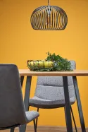 Кухонний стіл HALMAR LOOPER 2 120x120 см, стільниця - дуб золотий, ніжки - чорні фото thumb №7