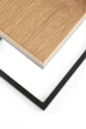 Журнальний столик HALMAR NISA 40x30 см, каркас - чорний, стільниця - дуб золотистий фото thumb №3