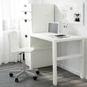 IKEA PÅHL ПОЛЬ, письмовий стіл, білий, 96x58 см 491.289.45 фото thumb №3