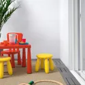 IKEA MAMMUT МАММУТ, дитячий табурет, для приміщення/вулиці/жовтий 203.823.24 фото thumb №2