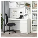 IKEA MALM МАЛЬМ, письменный стол, белый, 140x65 см 602.141.59 фото thumb №2
