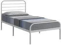 Ліжко односпальне SIGNAL BOLONIA, білий, 90x200 см фото thumb №1