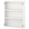 IKEA ENHET ЭНХЕТ, навесной шкаф с 2 полками, белый, 60x15x75 см 204.404.56 фото thumb №1