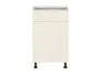 BRW Sole кухонный базовый шкаф 50 см левый с ящиками магнолия глянцевый, альпийский белый/магнолия глянец FH_D1S_50/82_L/SMB-BAL/XRAL0909005 фото