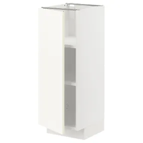 IKEA METOD МЕТОД, напольный шкаф с полками, белый / Вальстена белый, 30x37 см 695.071.34 фото