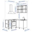 IKEA ENHET ЕНХЕТ, кутова кухня, антрацитовий / сірий каркас 293.379.78 фото thumb №3