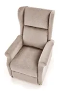 Кресло HALMAR AGUSTIN M с функцией массажа бежевое фото thumb №3
