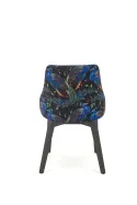 Кухонний стілець HALMAR ENDO чорний/темно-синій фото thumb №6