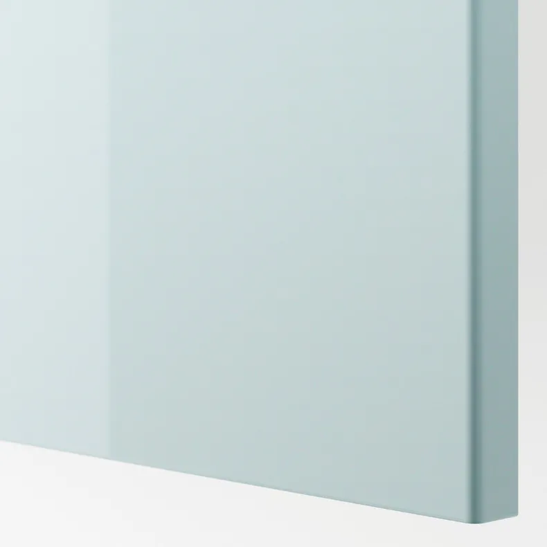 IKEA FARDAL ФАРДАЛЬ, дверца с петлями, глянцевый светлый серо-голубой, 50x229 см 393.321.74 фото №2