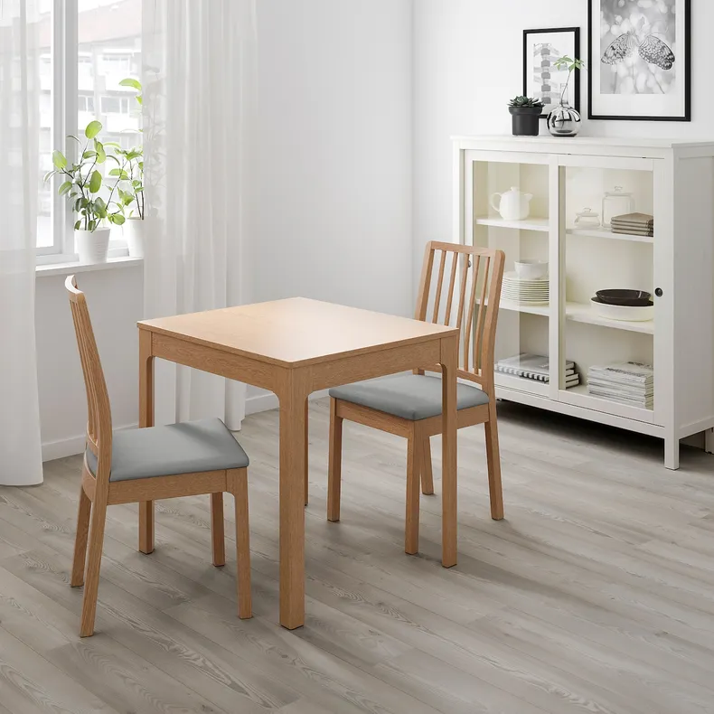 IKEA EKEDALEN ЕКЕДАЛЕН, розкладний стіл, дуб, 80 / 120x70 см 403.408.37 фото №2