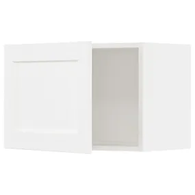 IKEA METOD МЕТОД, навісна шафа, білий Енкопінг / білий імітація дерева, 60x40 см 394.734.56 фото