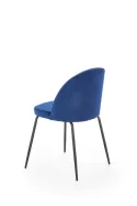 Кухонний стілець HALMAR K314 - чорні, оббивка - темно-синя фото thumb №2