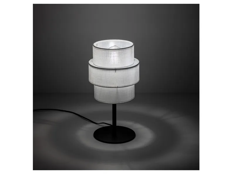 BRW Настільна лампа з білого металу Calisto White 094986 фото №4