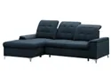 BRW Розкладний кутовий диван Ariado з ящиком для зберігання темно-синій велюр, Vogue 13 NA-ARIADO-RECBK.2F-G3_B85465 фото thumb №6