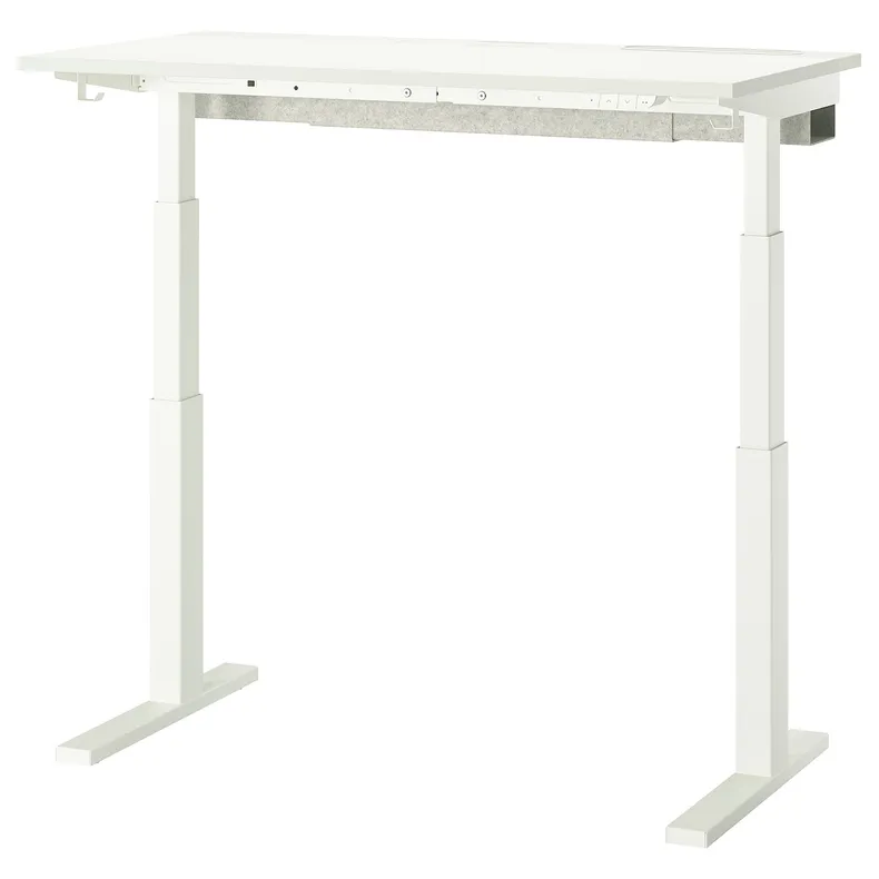 IKEA MITTZON МИТТЗОН, стол / трансф, электрический белый, 120x60 см 895.261.22 фото №1