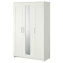 IKEA BRIMNES БРІМНЕС, гардероб із 3 дверцятами, білий, 117x190 см 404.079.22 фото thumb №1