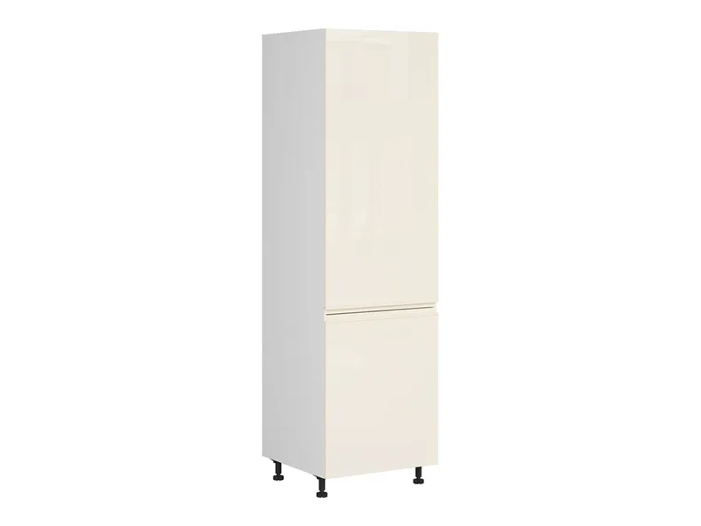 Шафа кухонна для вбудованого холодильника BRW Sole 60 см правий глянець магнолія, альпійський білий/магнолія глянець FH_DL_60/207_P/P-BAL/XRAL0909005 фото №2