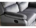 Диван-ліжко м'який двомісний SIGNAL  SPENCER Velvet, тканина оксамит, колір: сірий фото thumb №3