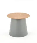 Журнальний стіл HALMAR AZZURA-S 49х43 см натуральний / сірий фото thumb №1