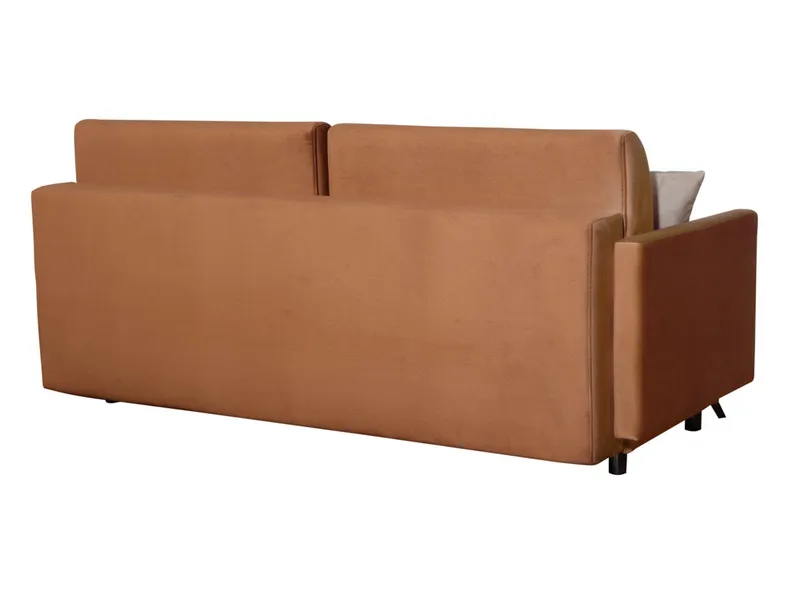BRW Трехместный диван Abril с ящиком для хранения велюр коричневый, Элемент 07 коричневый/Элемент 06 бежевый SO3-ABRIL-3DL-G1_BA429D фото №4