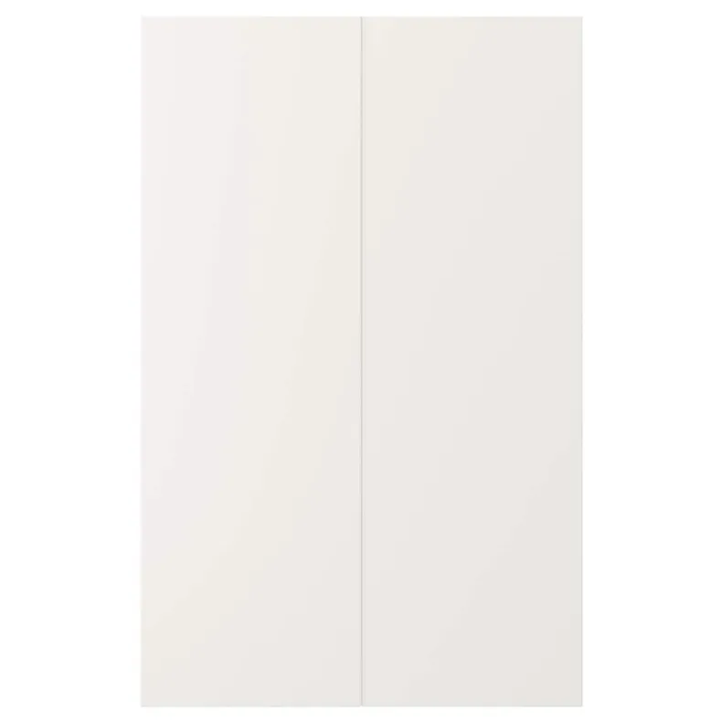 IKEA VEDDINGE ВЕДДІНГЕ, 2 дверцят для кутової підлог шафи, білий, 25x80 см 702.082.33 фото №1