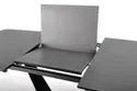 Кухонний стіл розкладний HALMAR FANGOR 160-220x90 см, стільниця - темно-сіра, основа - чорна фото thumb №9