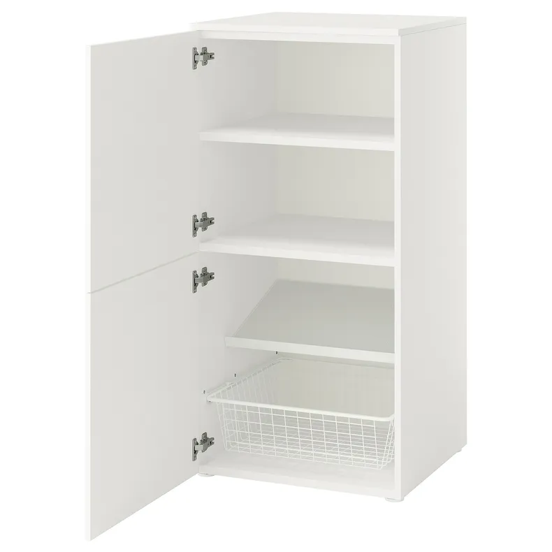 IKEA PLATSA, комбинация с дверьми, Белый/фондовый белый, 60x57x123 см 095.858.65 фото №1