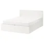IKEA MALM МАЛЬМ, ліжко з підіймальним механізмом, білий, 160x200 см 204.048.06 фото