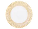BRW тарілка підставка під тарілку промені 33 см біло-золота 091658 фото thumb №1