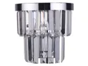 BRW Настенный светильник Vetro из металлического стекла серебристый 075723 фото thumb №1