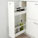 IKEA METOD МЕТОД, напол шкаф / выдв внутр элем, белый / белый, 20x60 см 091.648.79 фото thumb №3