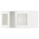 IKEA METOD МЕТОД, шафа навісна із 2 скляними дверцят, білий Енкопінг / білий імітація дерева, 80x40 см 894.734.73 фото thumb №1