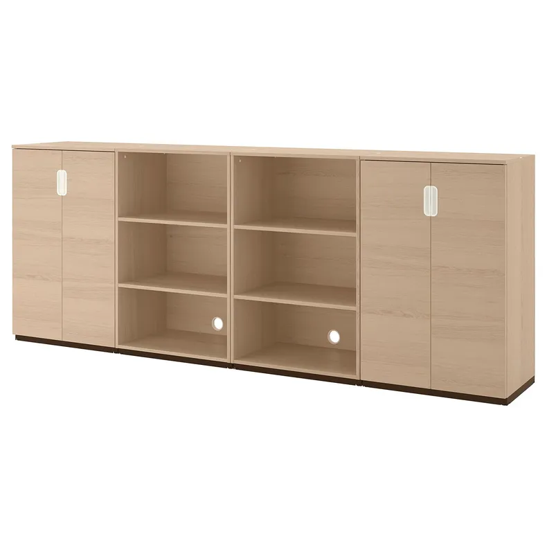 IKEA GALANT ГАЛАНТ, шафа, шпон з мореного дуба білого кольору, 320x120 см фото №1