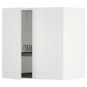 IKEA METOD МЕТОД, шафа навісна із сушаркою д псд / 2 дв, білий / стенсундський білий, 60x60 см 094.603.18 фото