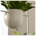 IKEA DAKSJUS ДАКСЙУС, підставка з 3 горщиками для рослин, внутрішній/зовнішній світло-сірий бежевий 205.670.25 фото thumb №4