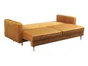 BRW Тримісний розкладний диван Tivoli з ящиком для зберігання велюровий жовтий, Riviera 41 Жовтий SO3-TIVOLI-3DL-G1_B8487B фото thumb №2