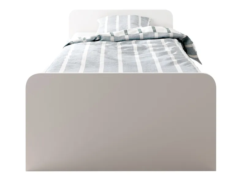 BRW Ліжко Боро 90x200 з 3 шухлядами біле, білий LOZ3S/90A-BI фото №4