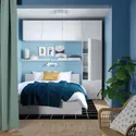 IKEA PLATSA ПЛАТСА, гардероб 5 дверцят+3 шухляди, білий / ФОННЕС білий, 240x42x241 см 094.371.15 фото thumb №2