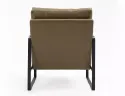 Крісло м'яке з металевим каркасом SIGNAL FOCUS Buffalo, екошкіра: оливковий фото thumb №12