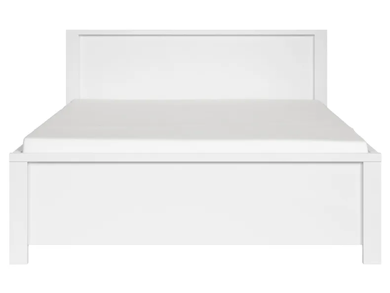BRW Ліжко двоспальне з ламелями BRW KASPIAN 160х200 см, білий LOZ/160/T-BI/BI фото №2