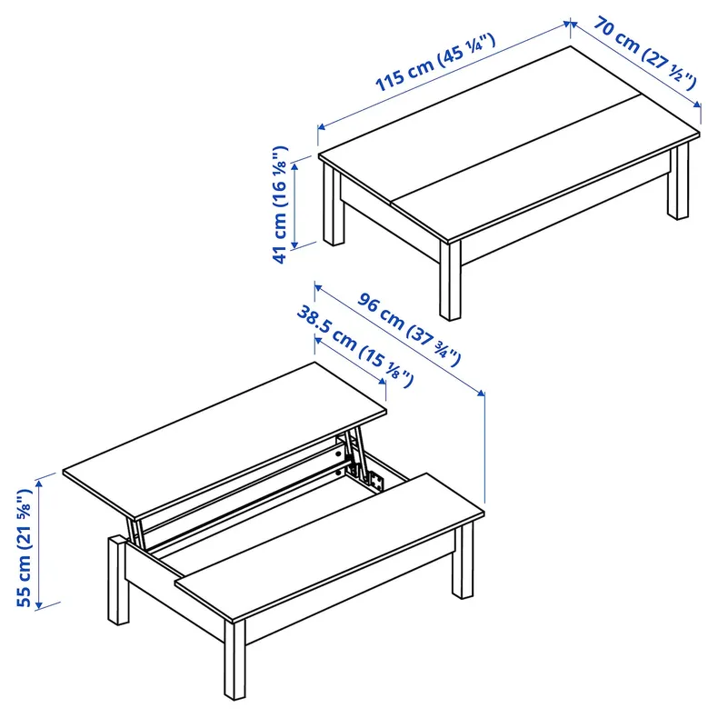 IKEA TRULSTORP ТРУЛЬСТОРП, журнальный стол, белый, 115x70 см 204.002.76 фото №6