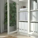 IKEA BILLY БИЛЛИ / OXBERG ОКСБЕРГ, шкаф книжный со стеклянными дверьми, белый, 120x30x202 см 692.818.04 фото thumb №3
