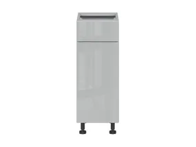 BRW Шкаф кухонный базовый Top Line 30 см правый с ящиком серый глянец, серый гранола/серый глянец TV_D1S_30/82_P/SMB-SZG/SP фото
