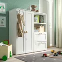 IKEA SMÅSTAD СМОСТАД / PLATSA ПЛАТСА, шафа, білий / з каркасом, 120x42x123 см 394.289.54 фото thumb №2