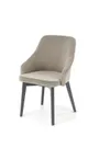 Кухонный стул HALMAR TOLEDO 2 графит/серый (1p=1шт) фото