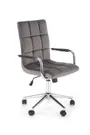 Кресло компьютерное офисное вращающееся HALMAR GONZO 4, серый бархат фото
