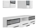 BRW Комплект меблів для вітальні з підсвіткою BRW FEVER 1, 200х300 см, білий / глянцевий білий FEVER1-BIP/CA фото thumb №5
