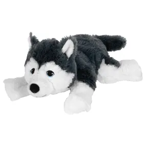 IKEA LIVLIG ЛІВЛІГ, іграшка м’яка, собака / сибірський хаскі, 26 см 904.142.70 фото