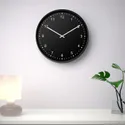 IKEA BONDIS БОНДІС, настінний годинник, низьковольтний / чорний, 38 см 105.430.92 фото thumb №2